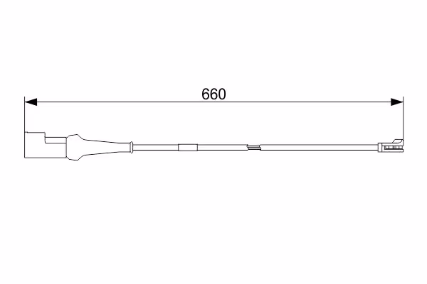 BOSCH Contatto segnalazione, Usura past. freno/mat. d\'attrito