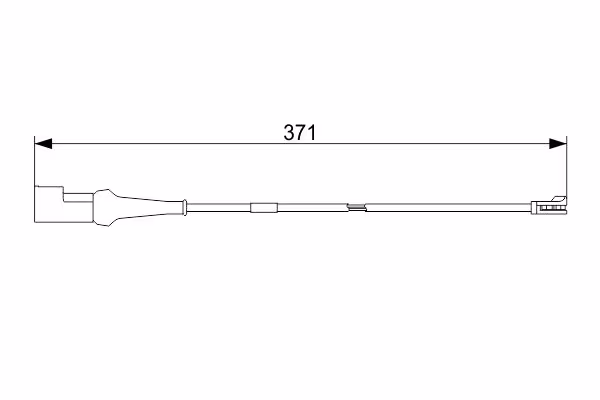 BOSCH Contatto segnalazione, Usura past. freno/mat. d\'attrito