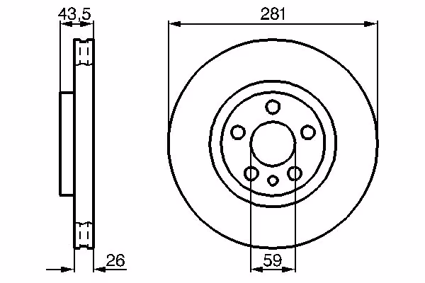 BOSCH Disco freno