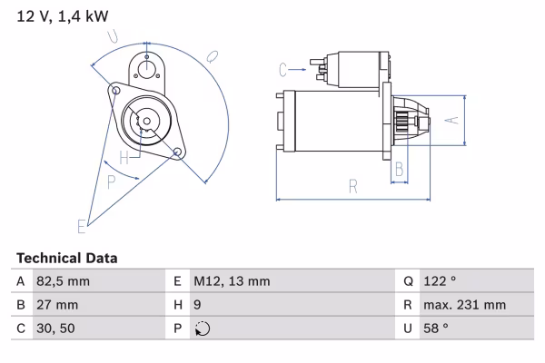 BOSCH Motorino d\'avviamento
