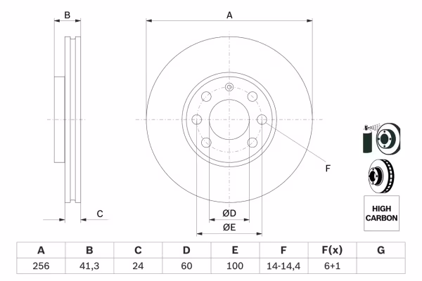 BOSCH Disco freno