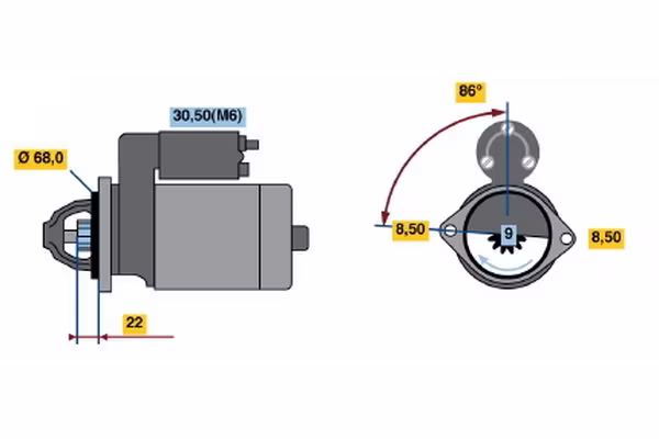 BOSCH Motorino d\'avviamento