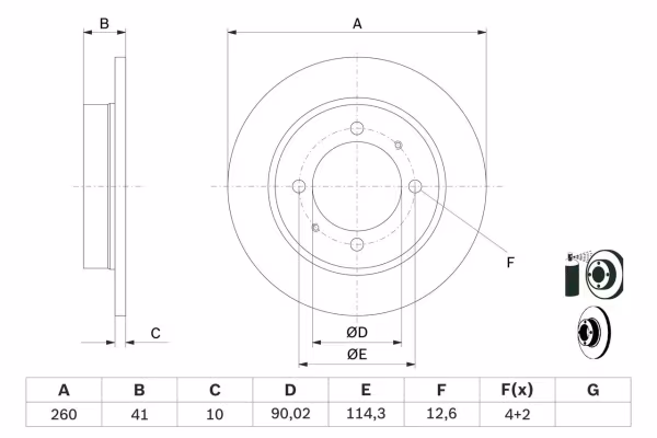 BOSCH Disco freno