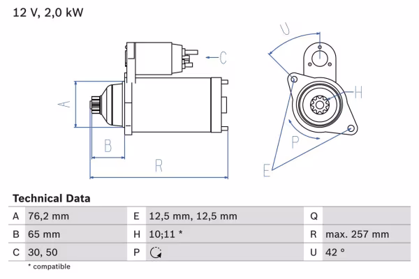 BOSCH Motorino d\'avviamento
