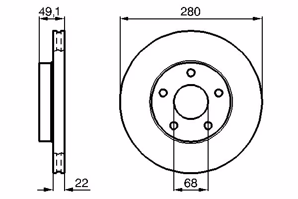 BOSCH Disco freno