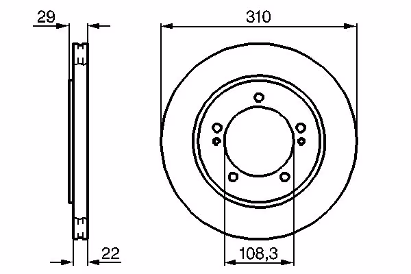 BOSCH Disco freno