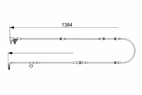 BOSCH Contatto segnalazione, Usura past. freno/mat. d\'attrito