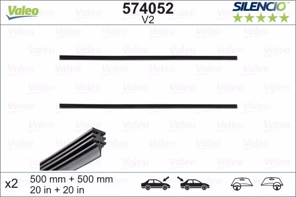 VALEO Refil spazzola tergicristallo