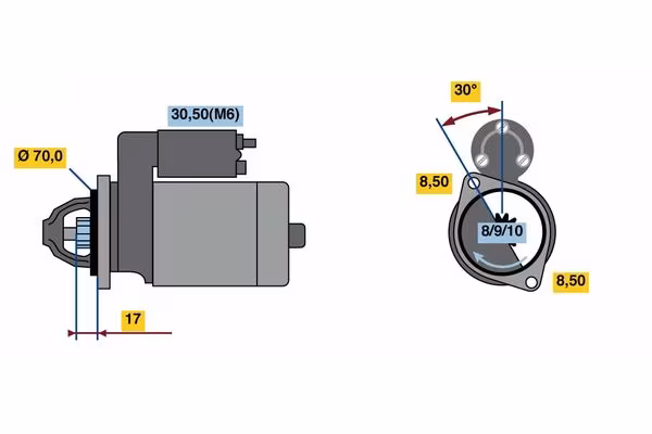 BOSCH Motorino d\'avviamento