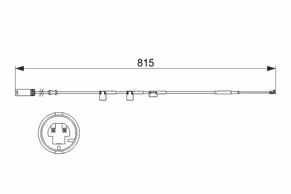 BOSCH Contatto segnalazione, Usura past. freno/mat. d\'attrito