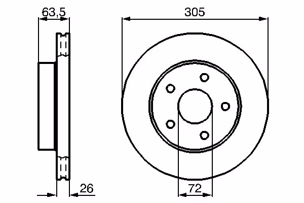 BOSCH Disco freno