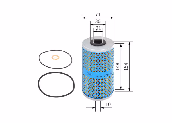 BOSCH Filtro olio