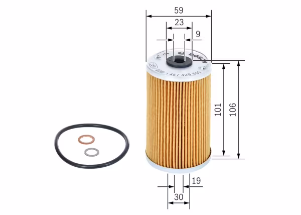 BOSCH Filtro olio