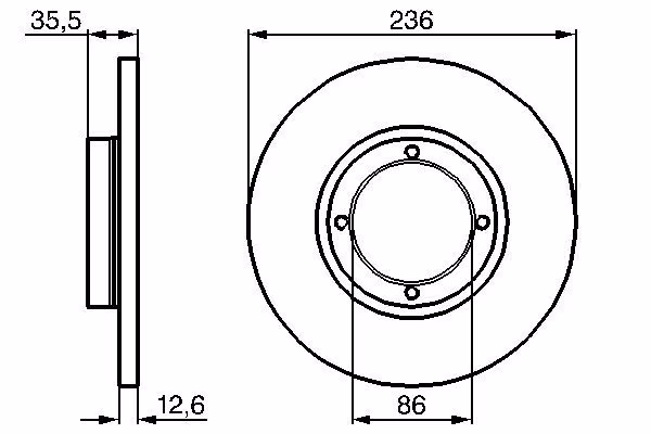 BOSCH Disco freno