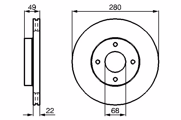 BOSCH Disco freno