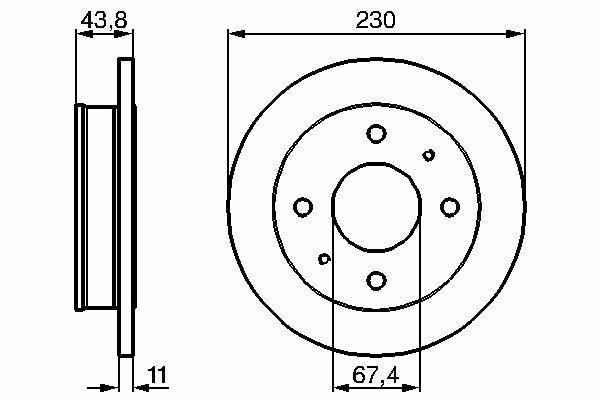 BOSCH Disco freno