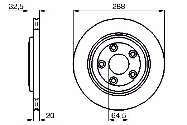 BOSCH Disco freno