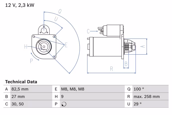 BOSCH Motorino d\'avviamento