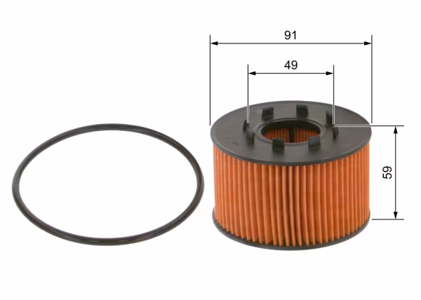 BOSCH Filtro olio