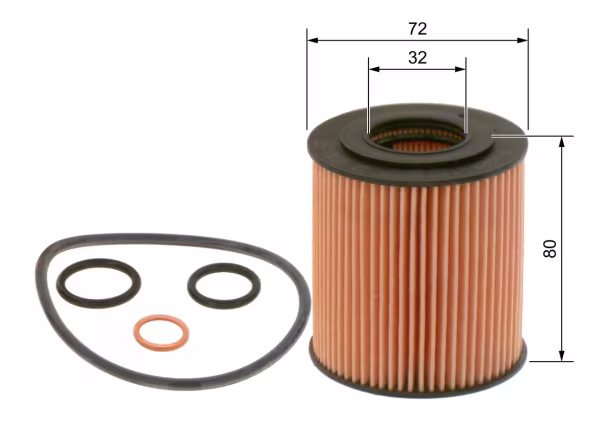 BOSCH Filtro olio