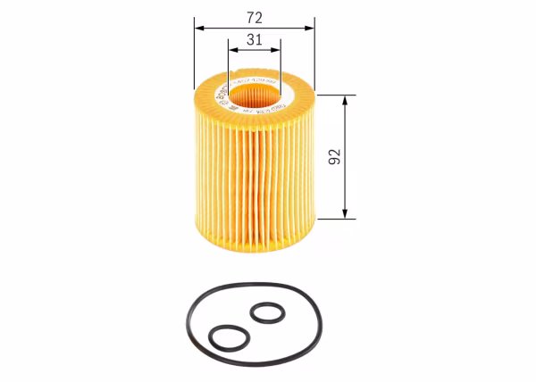 BOSCH Filtro olio
