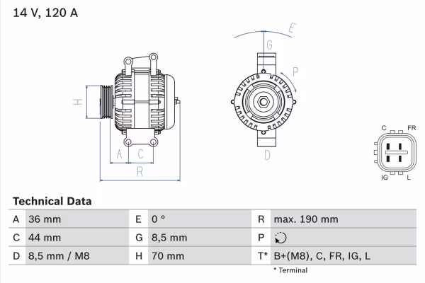BOSCH Alternatore