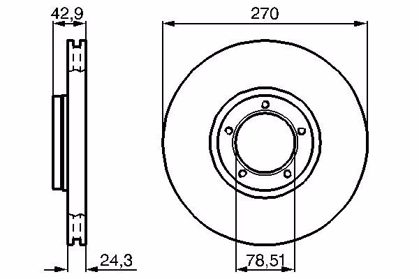 BOSCH Disco freno