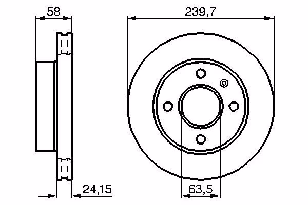 BOSCH Disco freno