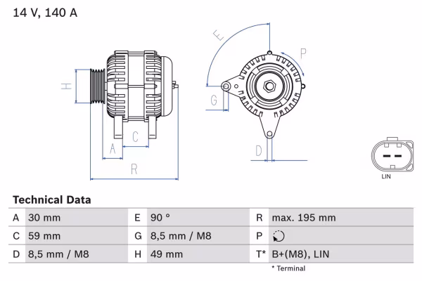 BOSCH Alternatore