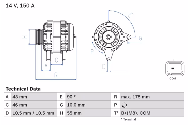 BOSCH Alternatore
