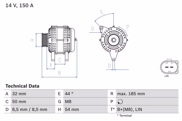 BOSCH Alternatore