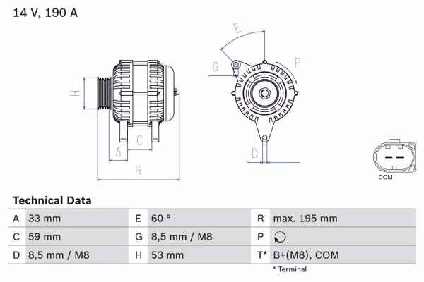 BOSCH Alternatore
