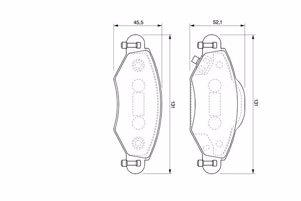BOSCH Kit pastiglie freno, Freno a disco