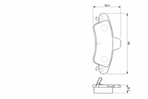 BOSCH Kit pastiglie freno, Freno a disco