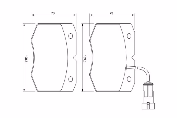 BOSCH Kit pastiglie freno, Freno a disco