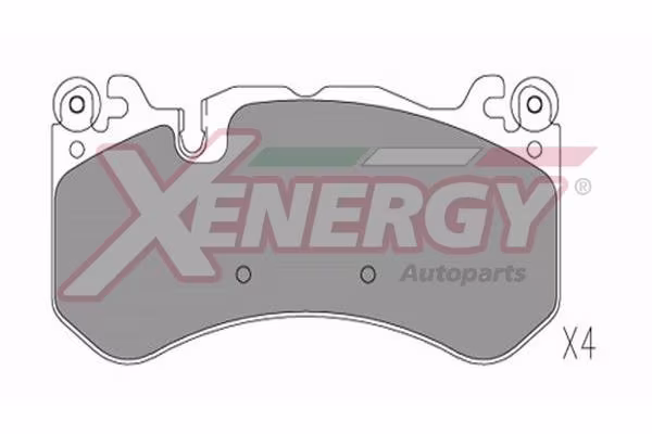 AP XENERGY Kit pastiglie freno, Freno a disco