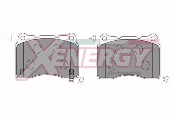 AP XENERGY Kit pastiglie freno, Freno a disco