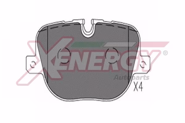 AP XENERGY Kit pastiglie freno, Freno a disco