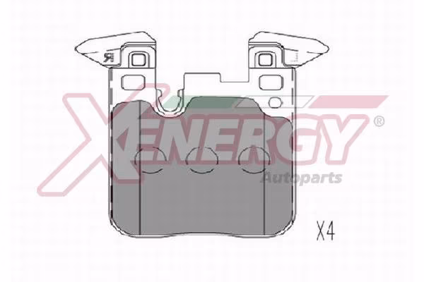 AP XENERGY Kit pastiglie freno, Freno a disco