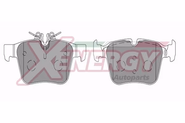 AP XENERGY Kit pastiglie freno, Freno a disco