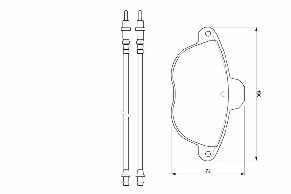 BOSCH Kit pastiglie freno, Freno a disco