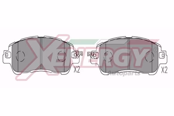 AP XENERGY Kit pastiglie freno, Freno a disco