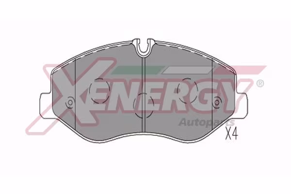 AP XENERGY Kit pastiglie freno, Freno a disco