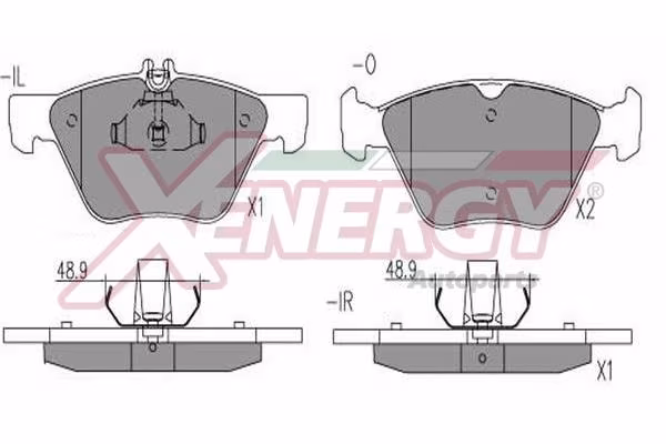 AP XENERGY Kit pastiglie freno, Freno a disco