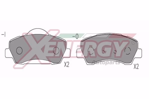 AP XENERGY Kit pastiglie freno, Freno a disco
