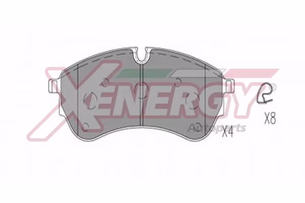AP XENERGY Kit pastiglie freno, Freno a disco