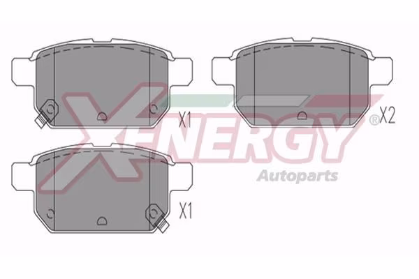 AP XENERGY Kit pastiglie freno, Freno a disco