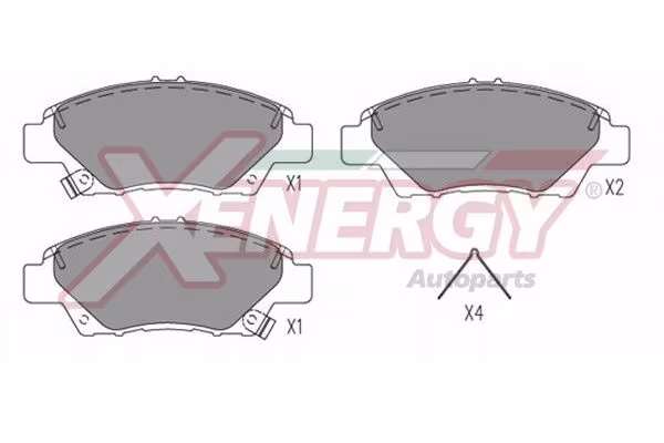 AP XENERGY Kit pastiglie freno, Freno a disco