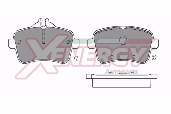 AP XENERGY Kit pastiglie freno, Freno a disco