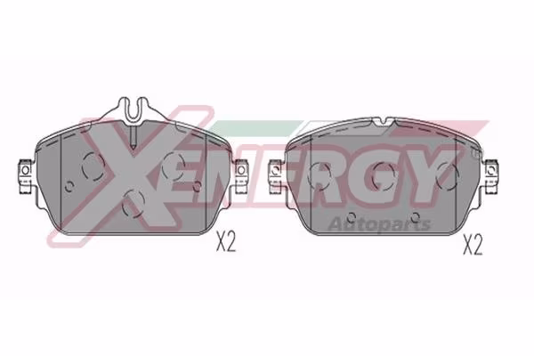 AP XENERGY Kit pastiglie freno, Freno a disco